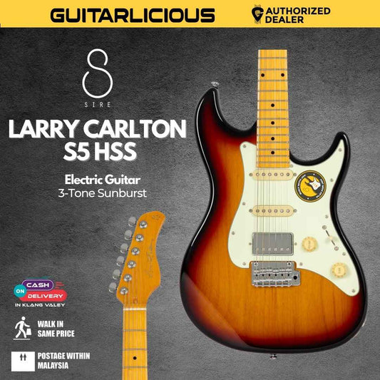 Sire Larry Carlton S5 HSS Electric Guitar - 3-Tone Sunburst