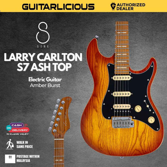 Sire Larry Carlton S7 Ash Top Electric Guitar - Amber Burst
