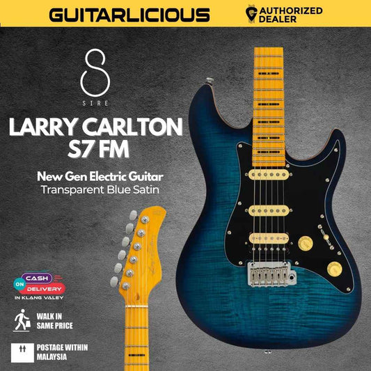 Sire Larry Carlton S7 FM New Gen Electric Guitar - Transparent Blue Satin