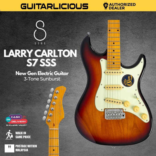 Sire Larry Carlton S7 SSS New Gen Electric Guitar - 3-Tone Sunburst