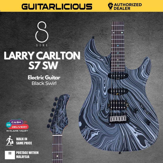Sire Larry Carlton S7 SW Electric Guitar - Black Swirl