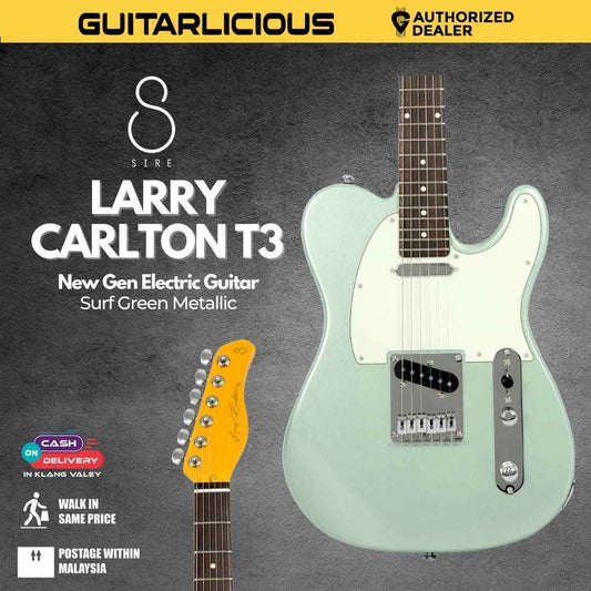 Sire Larry Carlton T3 New Gen Electric Guitar - Surf Green Metallic