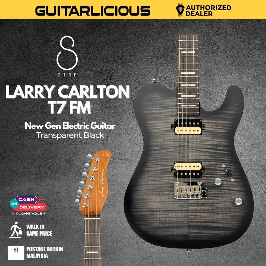 Sire Larry Carlton T7 FM New Gen Electric Guitar - Transparent Black