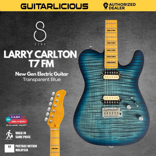 Sire Larry Carlton T7 FM New Gen Electric Guitar - Transparent Blue