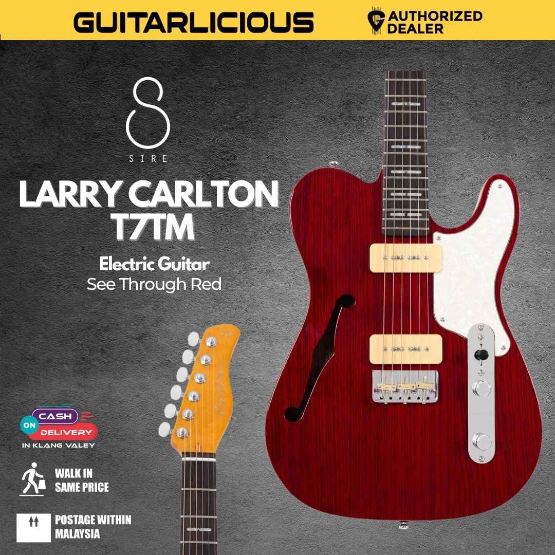 Sire Larry Carlton T7TM Electric Guitar - See Through Red