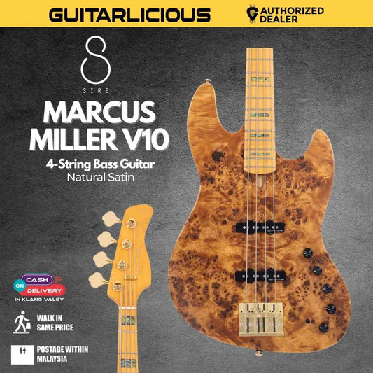 Sire Marcus Miller V10 4-String Bass Guitar - Natural Satin