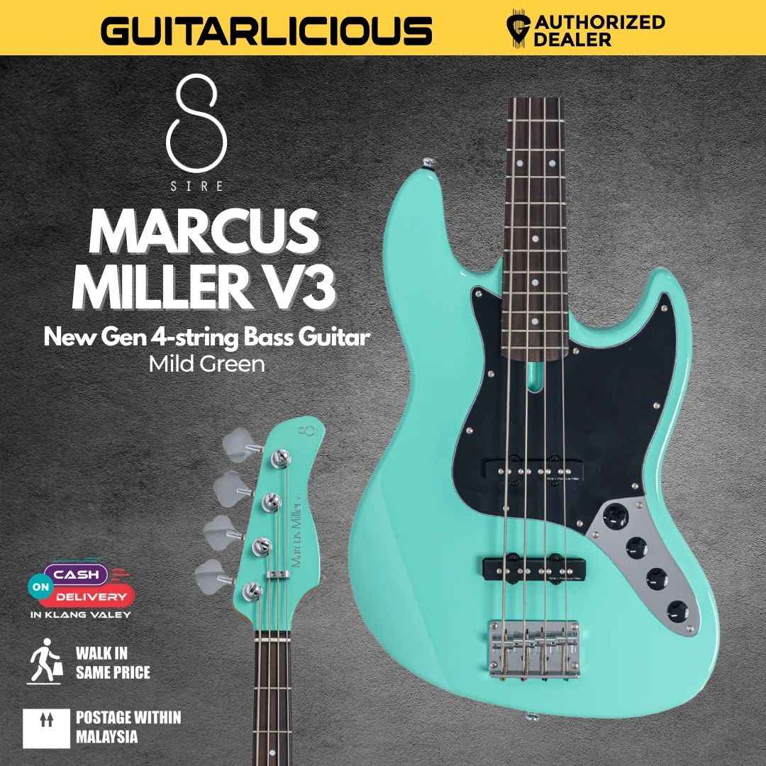 Sire Marcus Miller V3 New Gen 4 String Electric Bass Guitar -  Mild Green