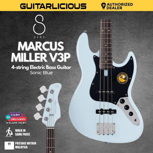 Sire Marcus Miller V3P 4-String Bass Guitar - Sonic Blue