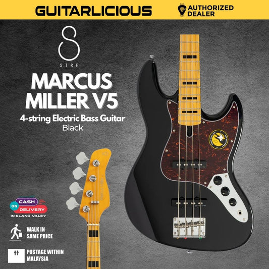 Sire Marcus Miller V5 4-String Bass Guitar - Black