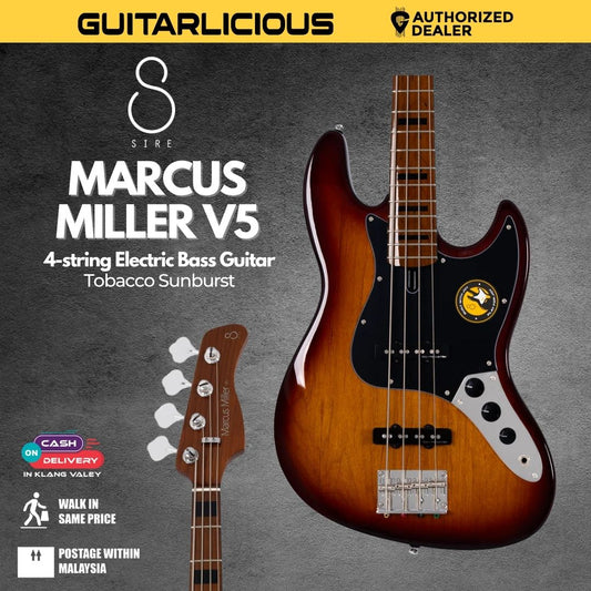 Sire Marcus Miller V5 4-String Bass Guitar - Tobacco Sunburst