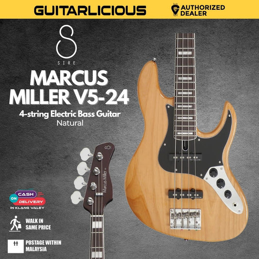 Sire Marcus Miller V5-24 4-String Bass Guitar - Natural