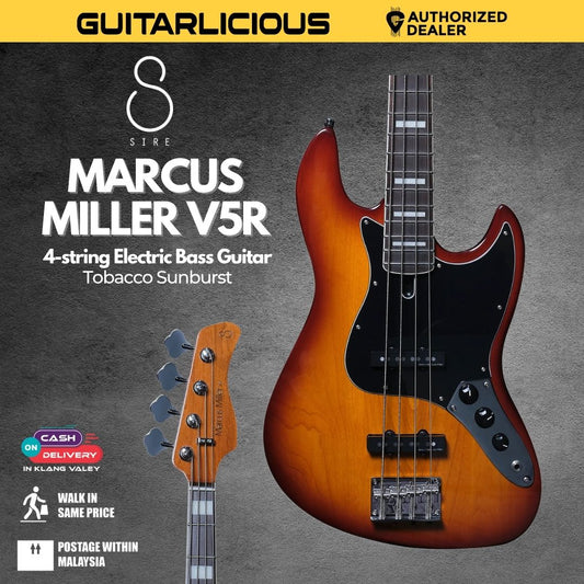 Sire Marcus Miller V5R 4-String Bass Guitar - Tobacco Sunburst