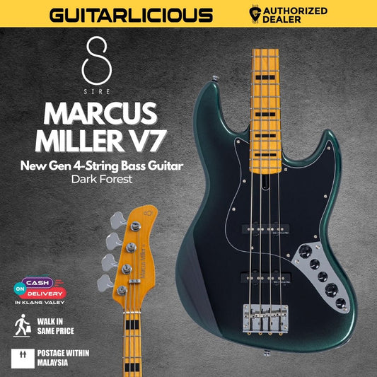 Sire Marcus Miller V7 New Gen 4 String Electric Bass Guitar - Dark Forest