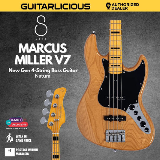 Sire Marcus Miller V7 New Gen 4 String Electric Bass Guitar - Natural