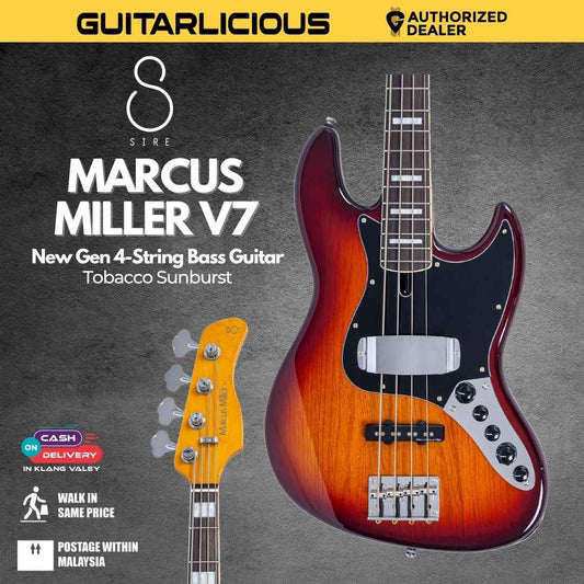 Sire Marcus Miller V7 New Gen 4 String Electric Bass Guitar -  Tobacco Sunburst
