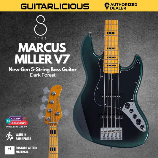Sire Marcus Miller V7 New Gen 5 String Electric Bass Guitar - Dark Forest