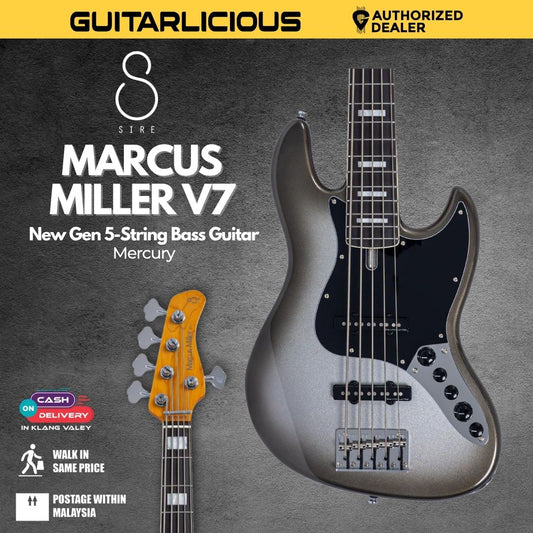Sire Marcus Miller V7 New Gen 5 String Electric Bass Guitar - Mercury