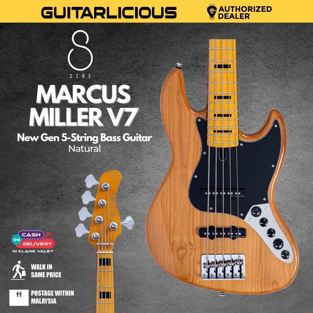 Sire Marcus Miller V7 New Gen 5 String Electric Bass Guitar - Natural