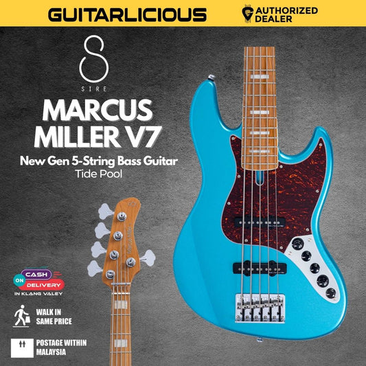 Sire Marcus Miller V7 New Gen 5 String Electric Bass Guitar - Tide Pool