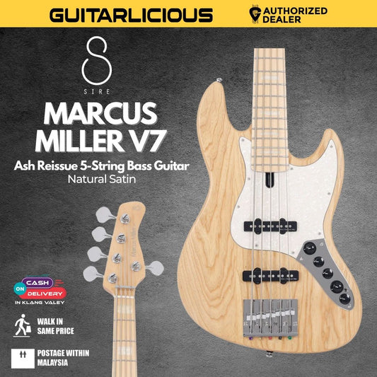 Sire Marcus Miller V7 Ash Reissue 5-String Bass Guitar - Natural Satin
