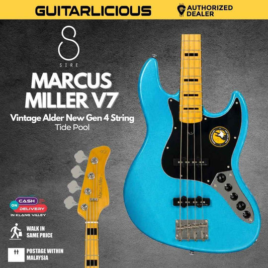 Sire Marcus Miller V7 Vintage Alder New Gen 4 String Electric Bass Guitar - Tide Pool