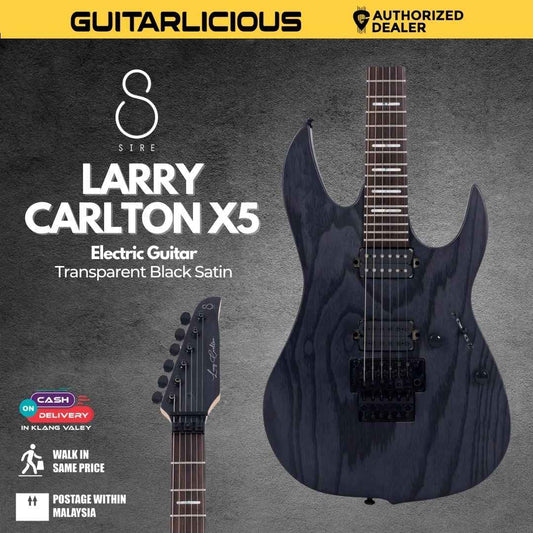 Sire Larry Carlton X5 Electric Guitar - Transparent Black Satin
