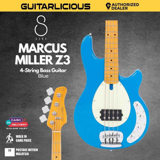 Sire Marcus Miller Z3 4-String Bass Guitar - Blue