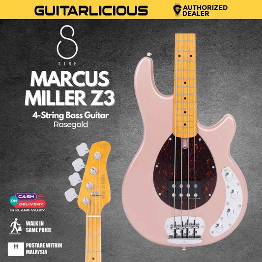 Sire Marcus Miller Z3 4-String Bass Guitar - Rosegold