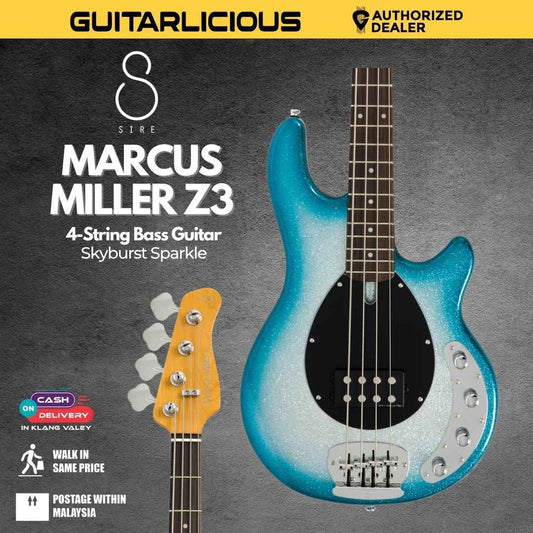 Sire Marcus Miller Z3 4-String Bass Guitar - Skyburst Sparkle
