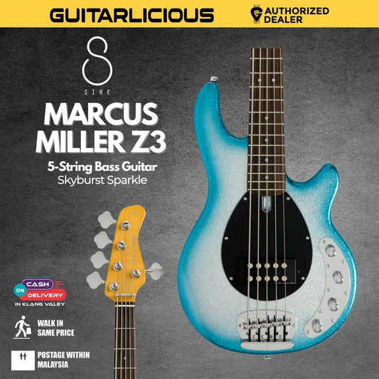 Sire Marcus Miller Z3 5-String Bass Guitar - Skyburst Sparkle