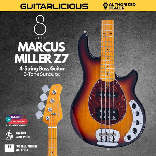 Sire Marcus Miller Z7 4-String Bass Guitar - 3-Tone Sunburst