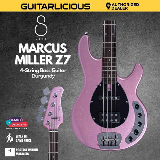 Sire Marcus Miller Z7 4-String Bass Guitar - Burgundy