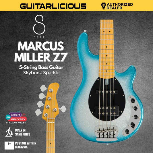 Sire Marcus Miller Z7 5-String Bass Guitar -  Skyburst Sparkle