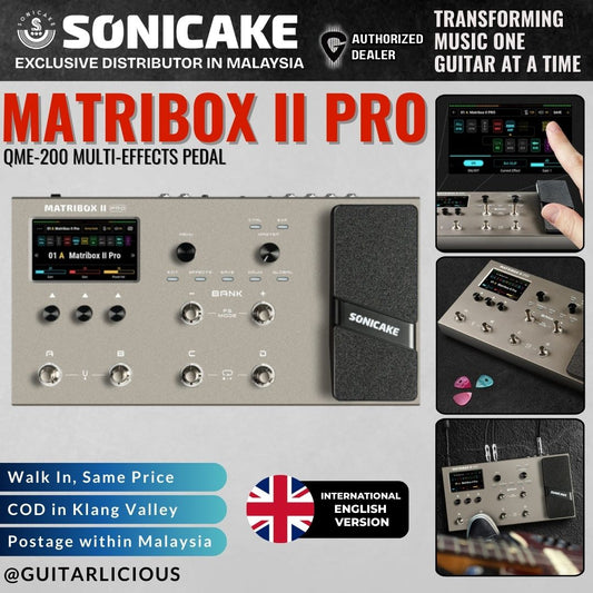 Sonicake QME-200 Matribox II Pro Multi Effects Processor Pedal