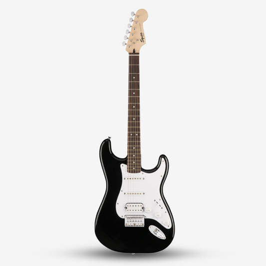 Squier Bullet HSS Stratocaster Electric Guitar, Laurel FB - Black