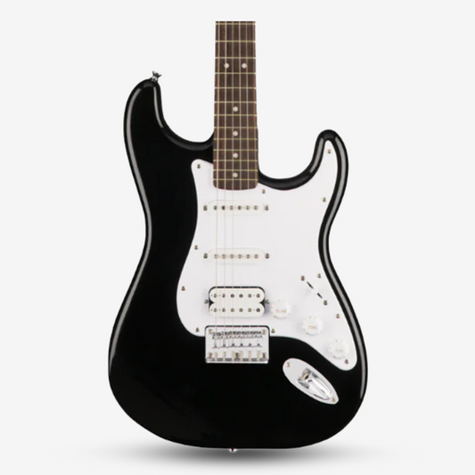 Squier Bullet HSS Stratocaster Electric Guitar, Laurel FB - Black