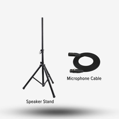 Dynamax PRO121D 12" Active Speaker with USB, Bluetooth and 2 x Handheld Microphone