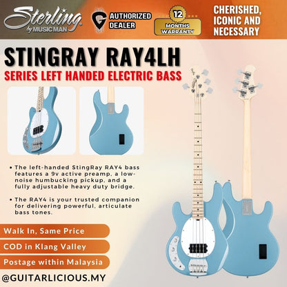 Sterling RAY4LH StingRay Ray4 Series Left Handed Electric Bass