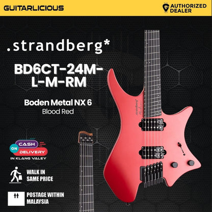Strandberg Boden Metal NX 6 Blood Red Electric Guitar