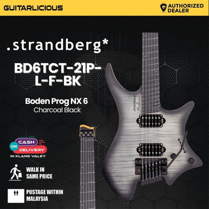 Strandberg Boden Prog NX 6 Charcoal Black Electric Guitar