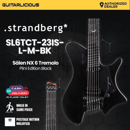 Strandberg Sälen NX 6 Tremolo Plini Edition Black Electric Guitar