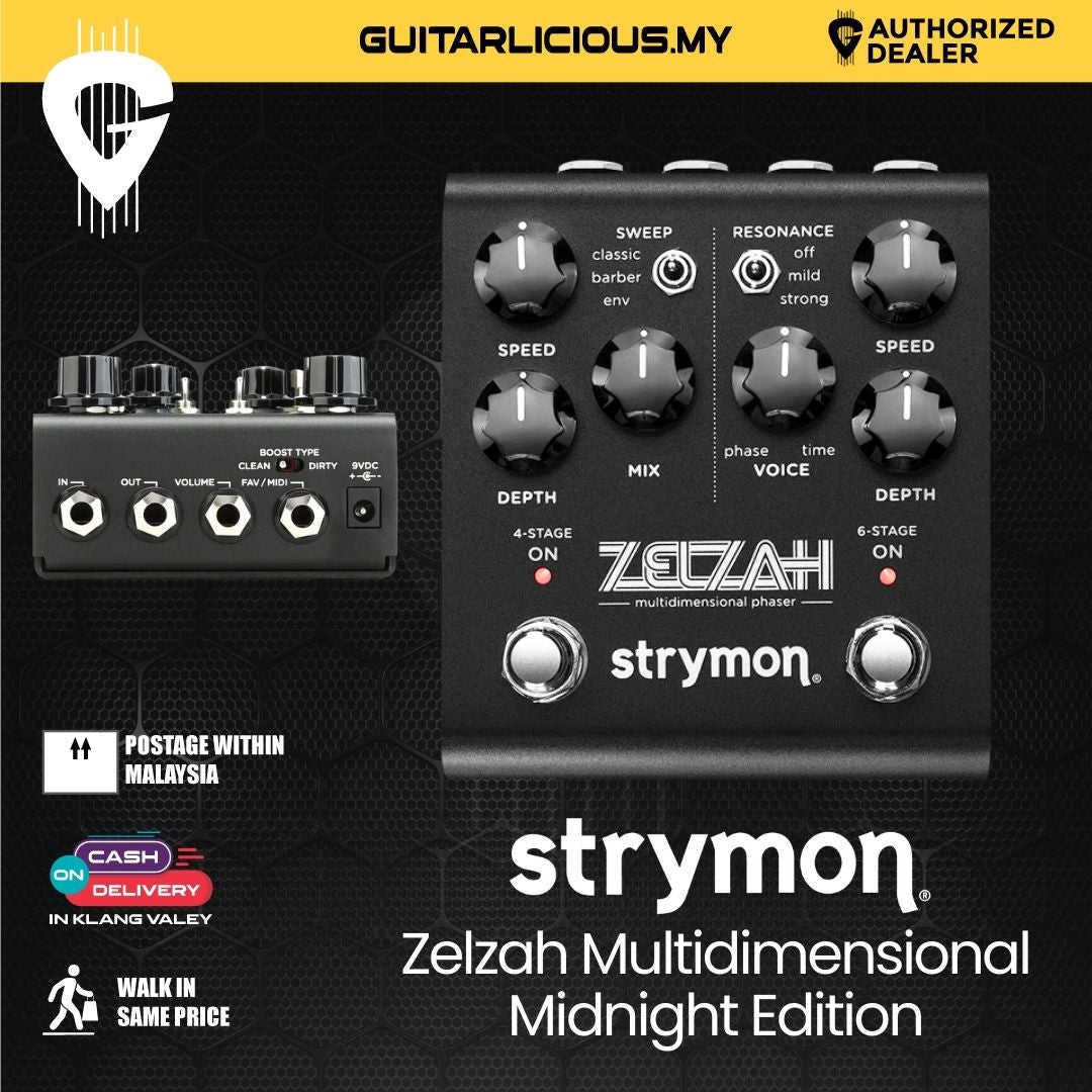 Strymon Zelzah Multidimensional Phaser, Midnight Edition – GUITARLICIOUS