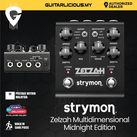 Strymon Zelzah Multidimensional Phaser, Midnight Edition