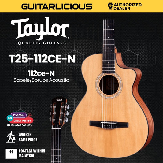 Taylor 112ce-N Sapele/Spruce Acoustic Guitar