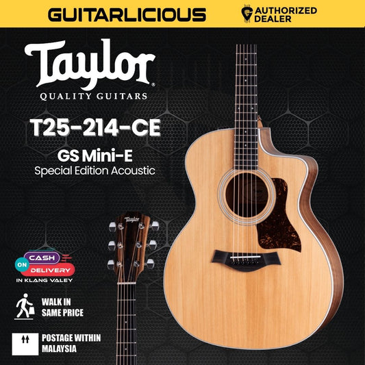 Taylor 214ce Grand Auditorium Acoustic Guitar w/Bag (PRE-ORDER)