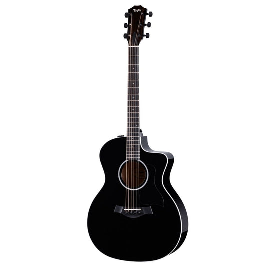 Taylor 214ce-BLK Plus Grand Auditorium Maple/Spruce Acoustic Guitar w/Case, Black (PRE-ORDER)