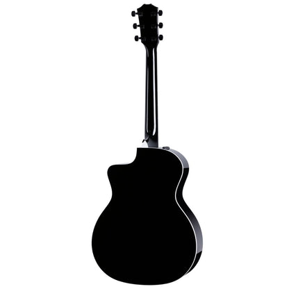 Taylor 214ce-BLK Plus Grand Auditorium Maple/Spruce Acoustic Guitar w/Case, Black