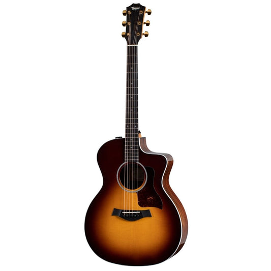 Taylor 214CE-SB Deluxe Grand Auditorium Acoustic Guitar w/Case, Tobacco Sunburst