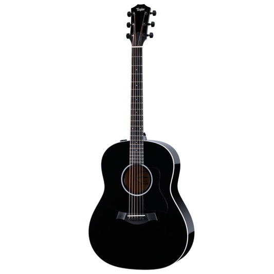Taylor 217e-BLK Plus Grand Pacific Acoustic Guitar w/Case, Black