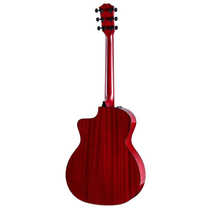 Taylor 224ce Deluxe Grand Auditorium Acoustic Guitar, Trans Red Top